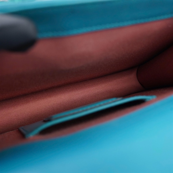 Túi Bvlgari xanh kèm gương sz20 (BQ) KG+