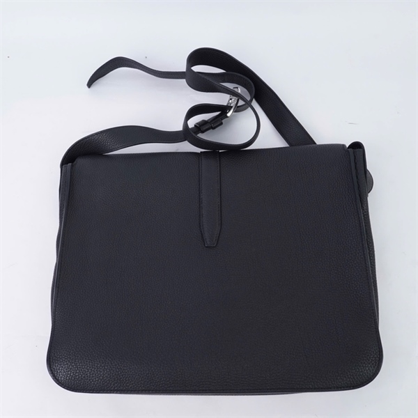 Túi Hermes đeo chéo đen stamp C sz34 (HN) KG+