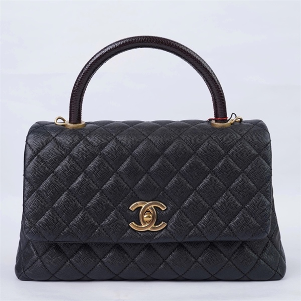 Túi Chanel Coco đen (27323196) sz28 (BQ) KG+