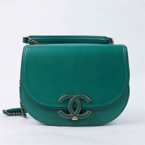 Túi Chanel Coco Curve màu xanh (23132963) sz19 +