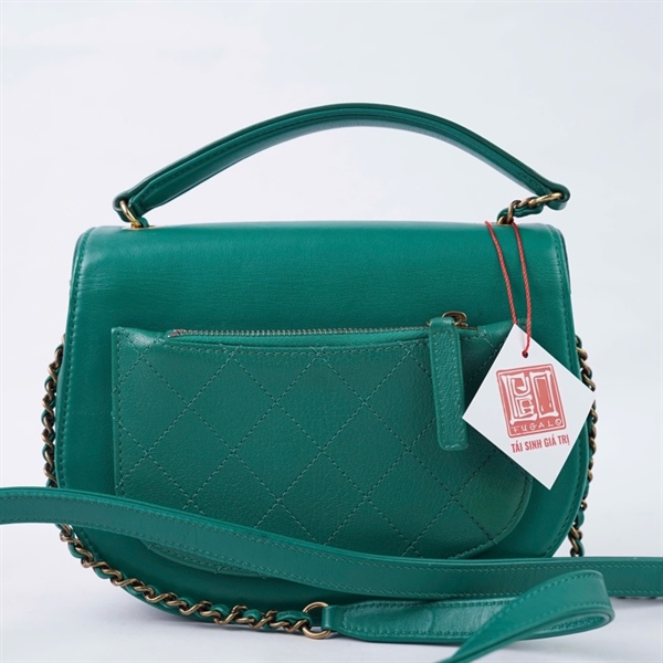 Túi Chanel Coco Curve màu xanh (23132963) sz19 +