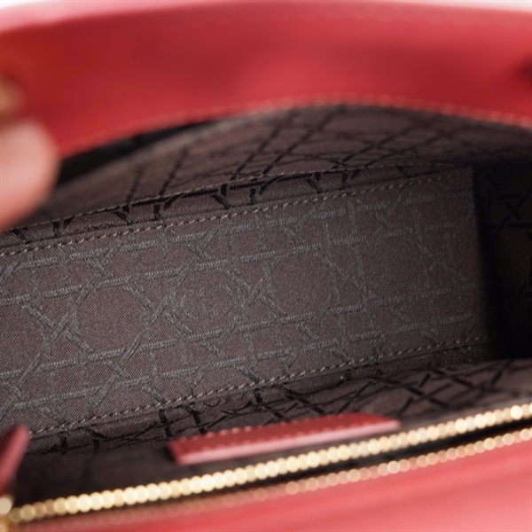 Túi Dior Lady đỏ nâu (18-MA-0149) szS (BQ) KG+