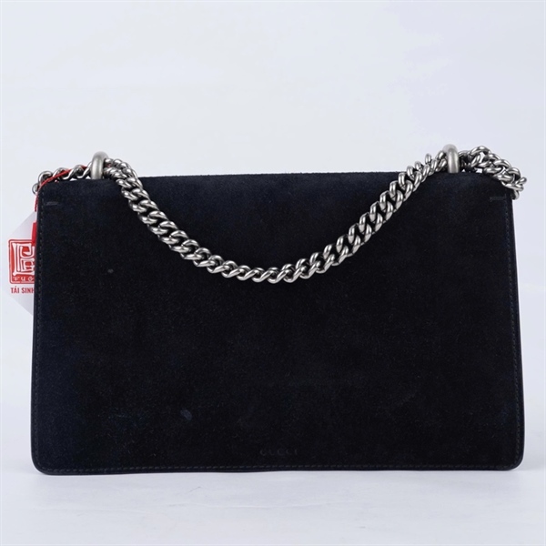 Túi GG Dionysus đen nhung (400249-486628) sz28 (BQ) KG+