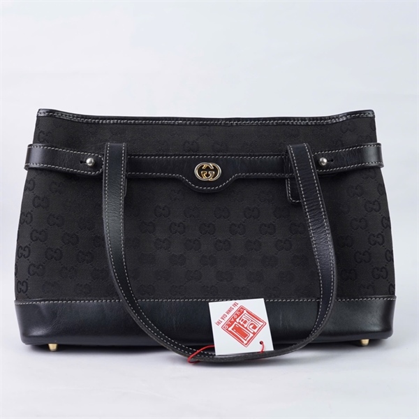 Túi GG Tote đen sz30 (HN) KG+