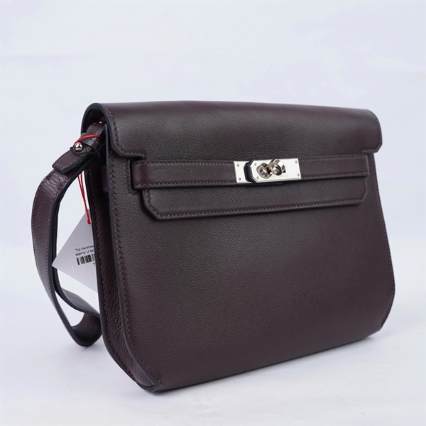 Túi Hermes Clutch nâu tím stamp U sz22-25 (BQ) KG+