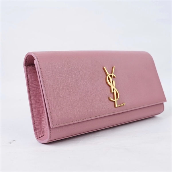 Túi YSL Clutch hồng sz27 (BQ) KG+