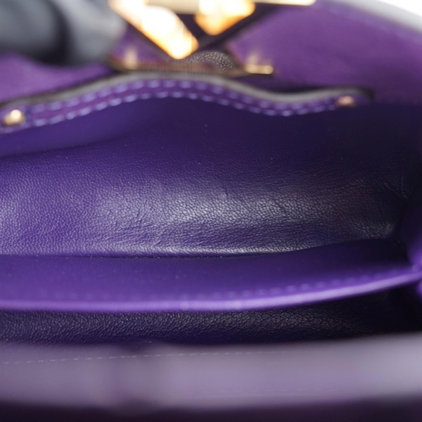 Túi LV Capu tím da đà điểu sz20 (BQ) KG+