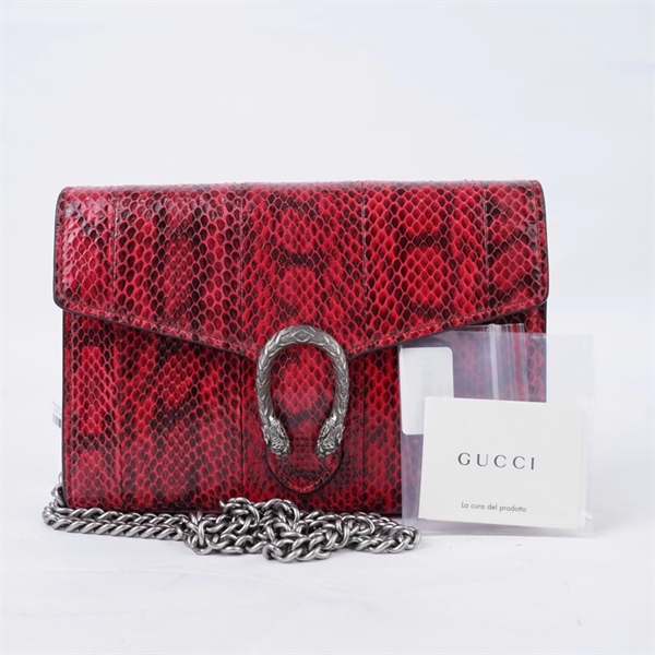 Túi GG Dionysus đỏ da trăn (401231-0416) sz20 (BQ) KG+
