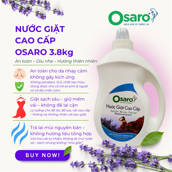 Nước giặt cao cấp Osaro 3,8K