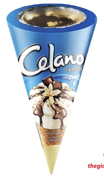 Kem ốc quế Celano cone vani 66g