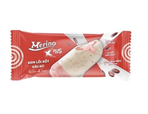 Kem Merino xplus đậu đỏ lõi xốt 60g
