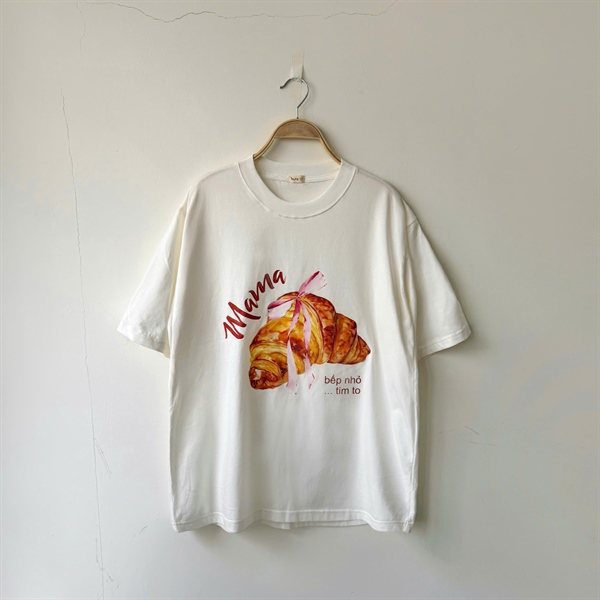 ÁO MAMA MÀU TRẮNG GẠO CHO MẸ