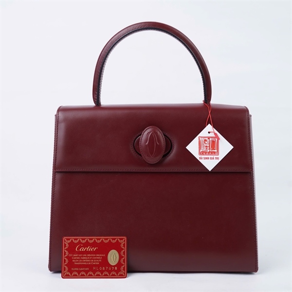 Túi Cartier đỏ mận sz27 (HN) KG+