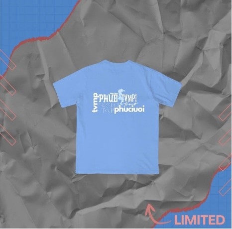 Áo thun -PHÚC “NĂNG LƯỢNG ” - XANH size M