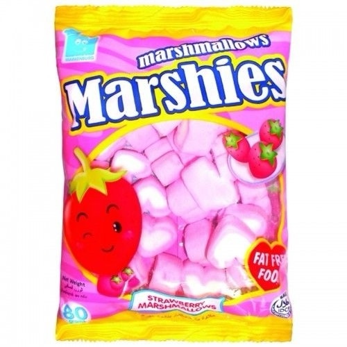 Kẹo Marshies trái tim vị dâu 80g