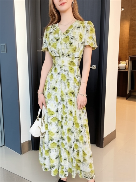 VÁY SUÔNG VOAN HOA S