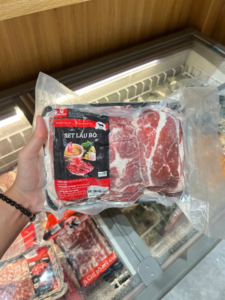 Set bò lẩu tổng hợp 1kg (gồm ba chỉ bò, gầu bò, bắp bò) - TPDL00014