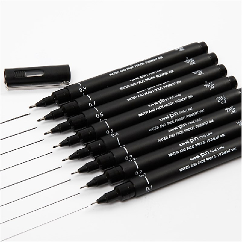 Bút lông kim 0.5mm Uniball pin 05-200
