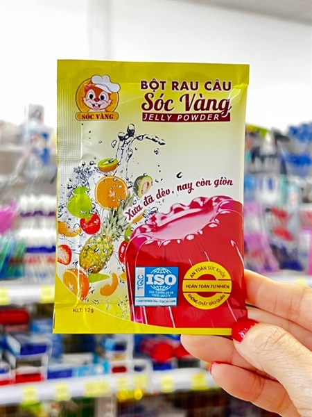 Bột Rau Câu Sóc Vàng 12G