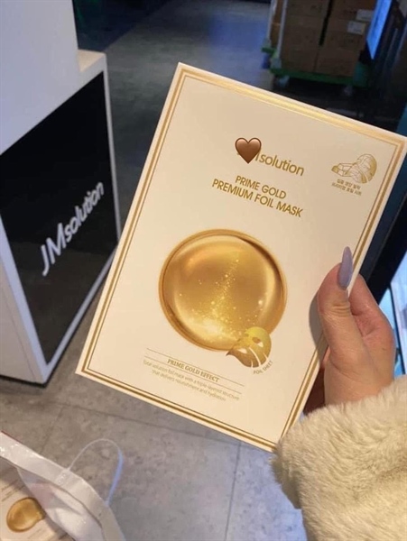 Hộp 10 Miếng Mặt Nạ Jmsolution Prime Gold Premium Foil Mask