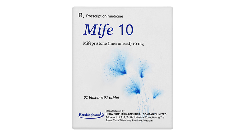 MIFE 10 (Mifepristone 10mg) (K*650H*1vỉ*1viên) - Hera (Hộp)