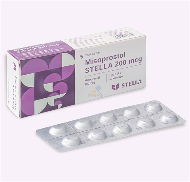 Misoprostol 200mcg (H*3vỉ*10viên) - Stada/Stella