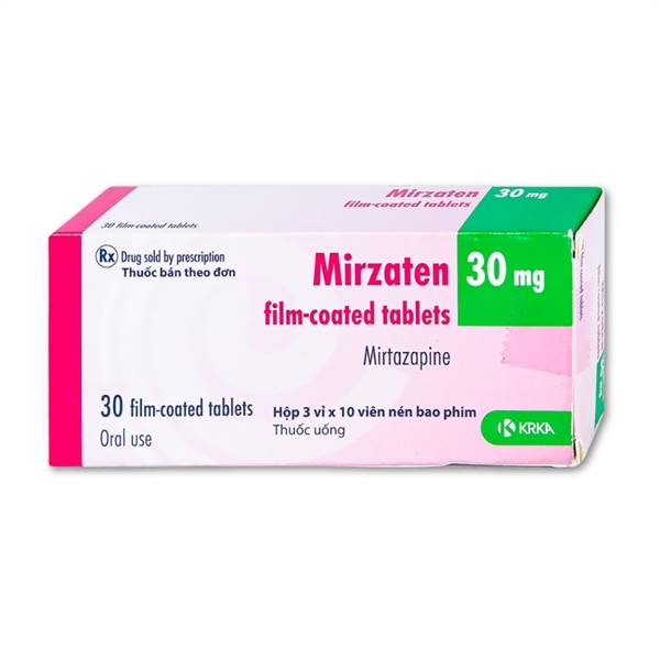 Mirzaten 30mg - Slovenia - trị trầm cảm (Hộp 3 vỉ x 10 viên)
