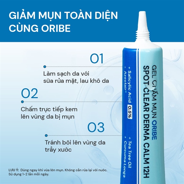 Gel chấm mụn Oribe SPOT CLEAR DERMA CALM 15g 2