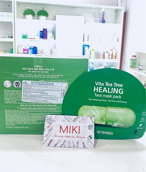 [NK] Hộp 10 Miếng Mặt Nạ BNBG Tràm Trà TeaTree Hỗ Trợ Làm Dịu Da Giảm Mụn 30ml