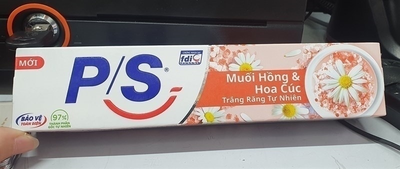 Kem đánh răng trắng răng Tự Nhiên muối hồng & hoa cúc 180g