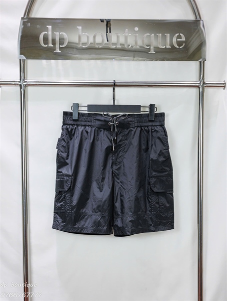 Men's Black Mid-Length Swim Trunks With Tag