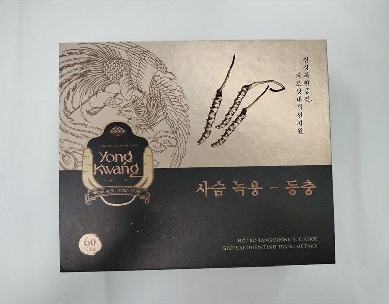 Bổ nhung hươu - Đông trùng Yong Kwang (Hộp 2 lọ x 30 viên) - Goldwin (Keiko)