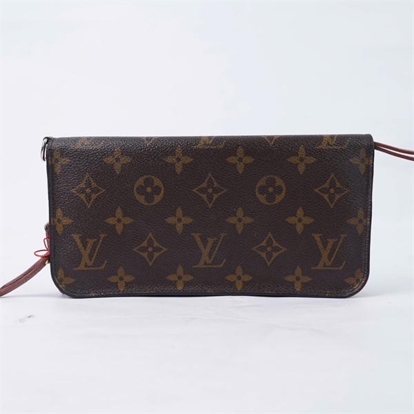 Ví LV zip hoa nâu gập 2 (LT) KG+