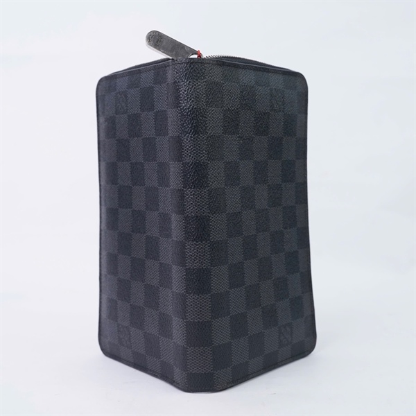 Ví LV zip ô vuông đen (CA2160) (LT) KG+