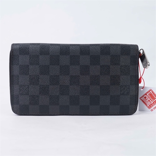 Ví LV zip ô vuông đen (CA2160) (LT) KG+