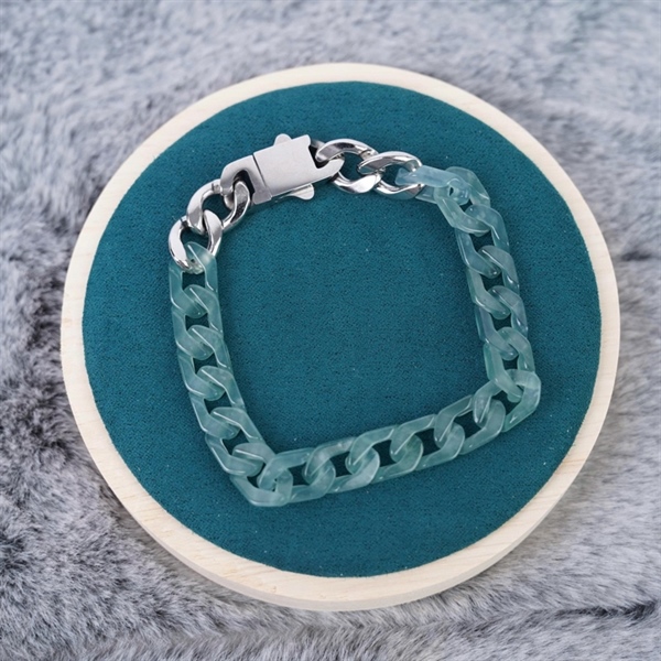 Lắc tay cẩm thạch 18 hạt ly 13.34-8.62x 2.93 (447887)+