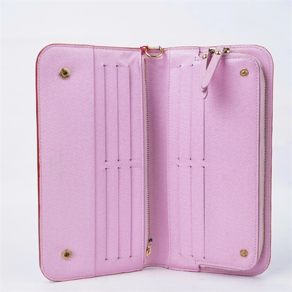 Ví LV trắng họa tiết Multicolor gập 2 (LT) KG+