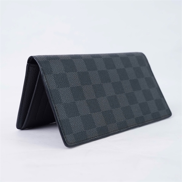 Ví LV ô vuông đen gập 2 (TA4196) (LT) KG+