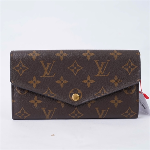 Ví LV hoa nâu nút vàng (LT) KG+