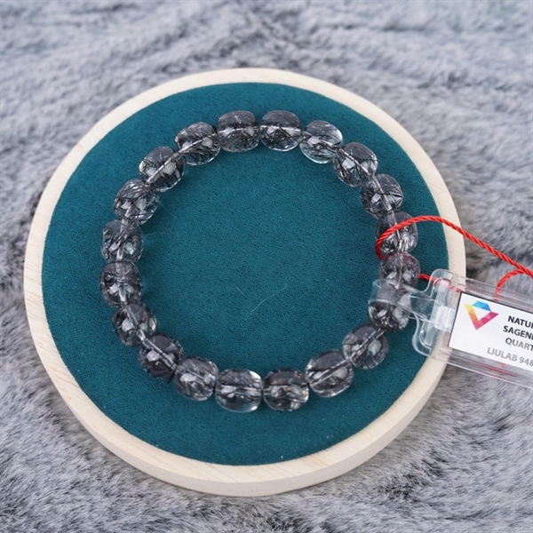 Vòng lu thống đen 20 hạt ly 9.67-9.16mm (948297) KG+