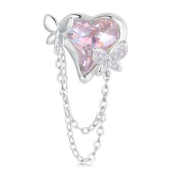 Charm mặt dây chuyền hình trái tim +