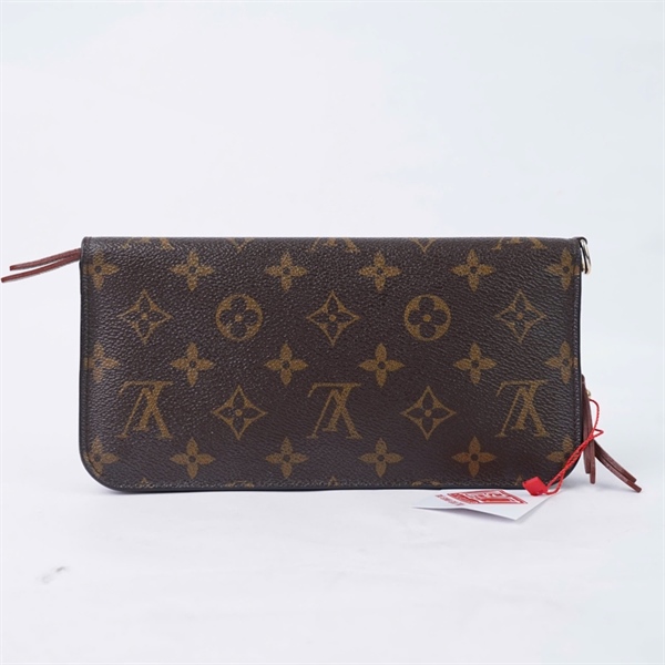 Ví LV zip hoa nâu gập 2 (LT) KG+