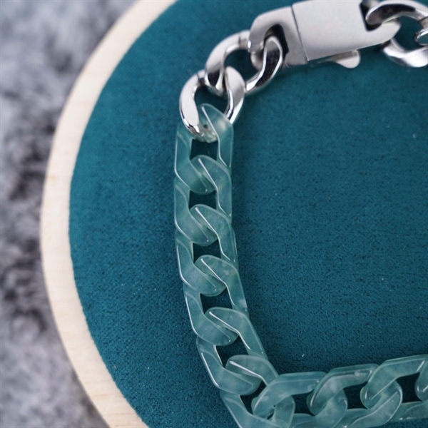 Lắc tay cẩm thạch 18 hạt ly 13.34-8.62x 2.93 (447887)+