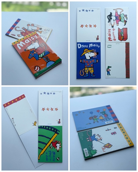 Bộ 2 Cuốn (14 Tấm) Bưu Thiếp Nhật Bản | Japan - Lucy Cousins - Maisy Postcard Book (14)