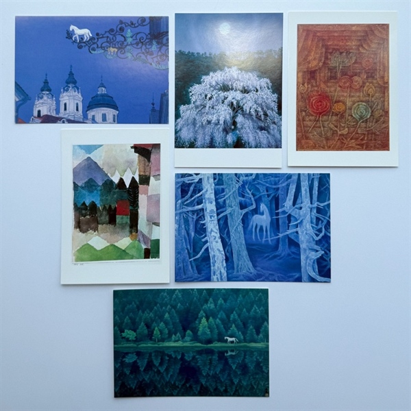Bộ 5 Bưu Thiếp Nhật Bản - Tranh Paul Klee & Higashiyama Kaii | Japan - Paul Klee & Higashiyama Kaii's Paintings Postcards (5)