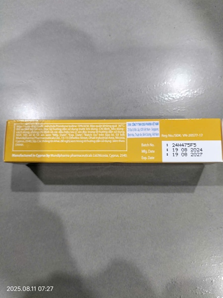 Thuốc mỡ Betadin 40g - Mundipharma/Cyprus 2