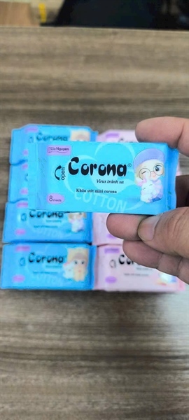 Khăn ướt mini Corona LỐC 8 GÓI _ th 450k