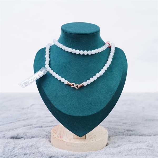 Chuỗi bạch ngọc My 118 hạt ly 5.86-5.6mm (828638) KG+