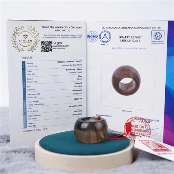 Nhẫn càn long tóc vàng ly 19.20-21.15mm (722758) KG+