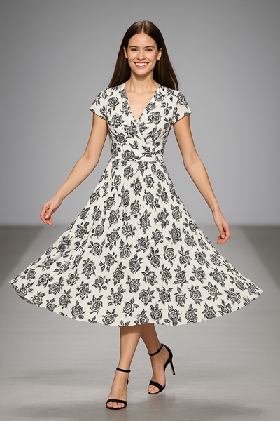 VÁY SUÔNG CỔ HOA M